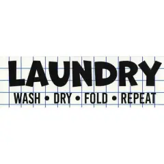 Leisure Arts&reg; Vinyl Matte Black Laundry Decal