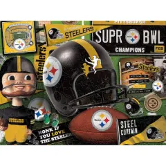 Retro Series Wooden Puzzle Pittsburgh Steelers