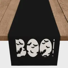 Boo Bats 16" x 90" Cotton Twill Runner