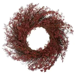 24" Fall Harvest Burgundy Berry Wreath