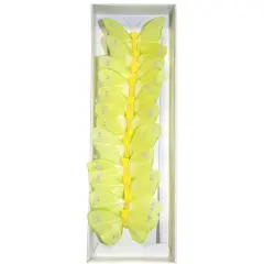 Reliant 3" Yellow Butterflies, 12ct.