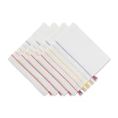 DII&reg; Striped Tassel Napkins, 4ct. Rainbow
