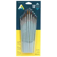 Art Alternatives Natural Hair Watercolor 12 Piece Brush Set