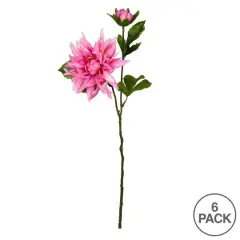 6 Pack: Purple Dahlia Spray