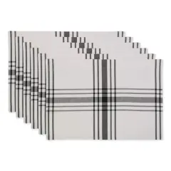 DII&reg; Home Sweet Farmhouse Black Cotton Placemats, 6ct.