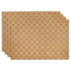 DII&reg; Reversible Basket Weave Woven Placemats, 4ct. Natural