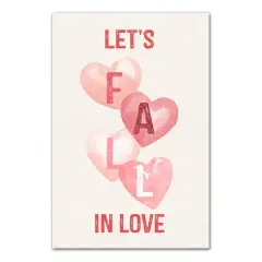 Let's Fall In Love Canvas Wall Art