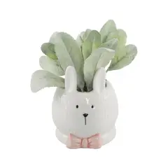 Flora Bunda&reg; 6.5" Lamb's Ear in Ceramic Bunny
