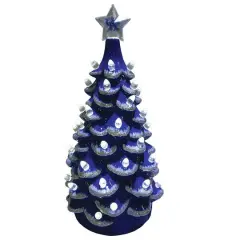 Santa's Workshop 14" NCAA College Team Ceramic LED Christmas Tree University of Kentucky
