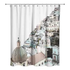 Colorful Greece 71" x 74" Shower Curtain