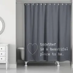 Together Favorite Place to Be 71" x 74" Shower Curtain