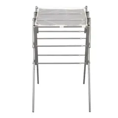 Household Essentials 35" Extendable Metal Drying Rack Silver