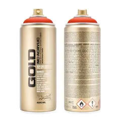 Montana&trade; Gold Acrylic Professional Spray Paint G2090 Red Orange