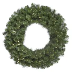 42" Warm White LED Lights Douglas Fir Artificial Christmas Wreath
