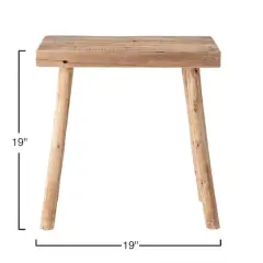 Hello Honey&reg; 19" Reclaimed Wood Stool