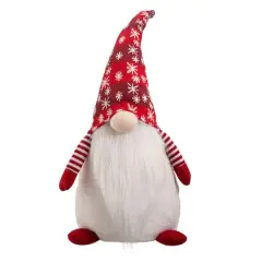 Glitzhome&reg; 24" Red Christmas Gnome D&eacute;cor Accent