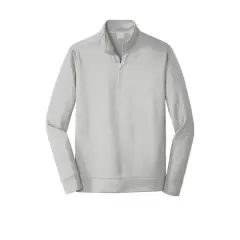 Port & Company&reg; Performance Fleece 1/4-Zip Pullover Sweatshirt Silver