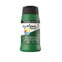 Daler-Rowney&reg; Original System 3 Acrylic, 500mL 367 Oxide of Chromium Green