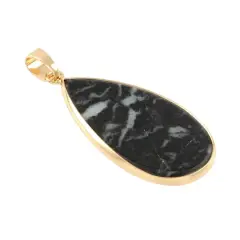Zebra Jasper Teardrop Pendant by Bead Landing&trade;