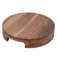 Hello Honey&reg; 10" Natural Acacia Wood Cake Pedestal