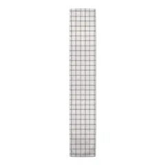 72" Black Line Plaid Poly Twill Table Runner