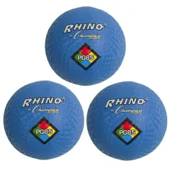 Rhino&reg; by Champion Sports 8.5" Blue Playground Ball, 3 Pack