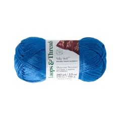 Silky Soft&trade; Yarn by Loops & Threads&reg; Cobalt