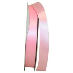 JAM Paper 7/8" x 100yd. Double Face Satin Ribbon Pink
