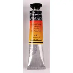 Sennelier French Artists' Watercolor, 21mL 640 Red Orange S3