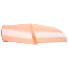 JAM Paper 6" x 50yd. Single Face Satin Allure Ribbon Petal Peach