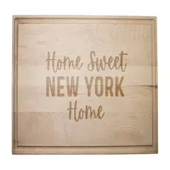 Home Sweet State Home 17" x 11" Maple Cutting Board New York