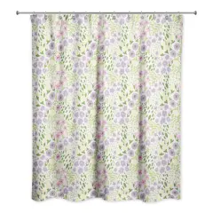 Whimsical Spring Floral Shower Curtain 71" x 74" Shower Curtain