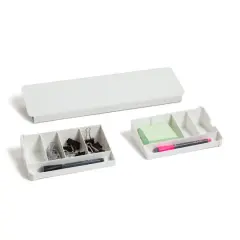 U Brands Glass Dry Erase Desktop Valet