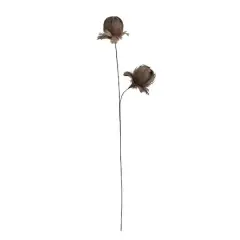 Hello Honey&reg; 28.25" Taupe Organic Feather Flower Stem