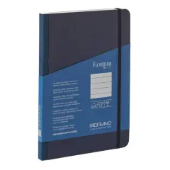 Fabriano&reg; EcoQua Plus A5 Lined Fabric-Bound Notebook Navy