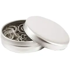 JAM Paper Silver Circular Paper Clips