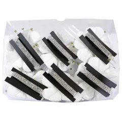 JAM Paper Floral Bracelet, 6ct. Silver