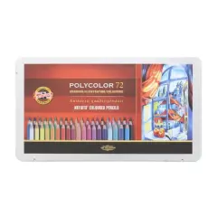 Koh-I-Noor&reg; Polycolor 72 Color Artists' Pencil Tin Set