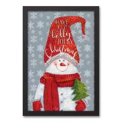 Have a Holly Jolly Christmas Black Framed Wall Art