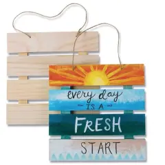 S&S Worldwide&reg; Unfinished Wood Pallet Signs, 6ct.