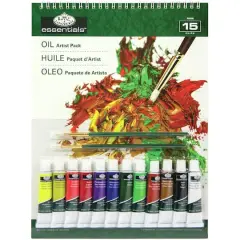 Royal & Langnickel&reg; Essentials&trade; 15 Piece Oil Paint Artist Pack