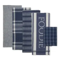 DII&reg; Foodie Dish Towel & Dishcloth Set French Blue