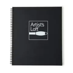 Black Hard Cover Drawing Pad by Artist's Loft&trade;, 8.5" x 11"