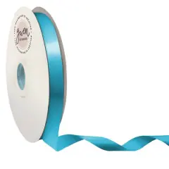 Gwen Studios Single Faced Satin Ribbon Turquoise
