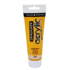 Daler-Rowney&reg; Graduate Acrylic Paint, 120mL 701 Gold Imit
