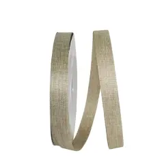 JAM Paper 7/8" x 100yd. Metallic Natural Sparkle Supreme Ribbon