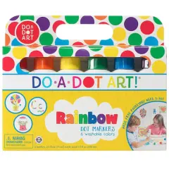 Do-A-Dot Art&reg; Washable Rainbow 6 Colors Dot Markers
