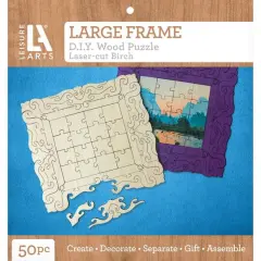 Leisure Arts&reg; Large Frame D.I.Y. Wood Puzzle