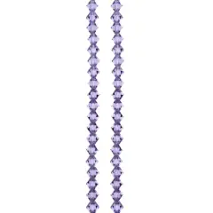 Preciosa Glass Crystal Bicone Beads, 4mm by Bead Landing&trade; Tanzanite
