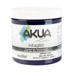 Akua&reg; Intaglio&reg; Ink, 8oz. Phthalo Blue